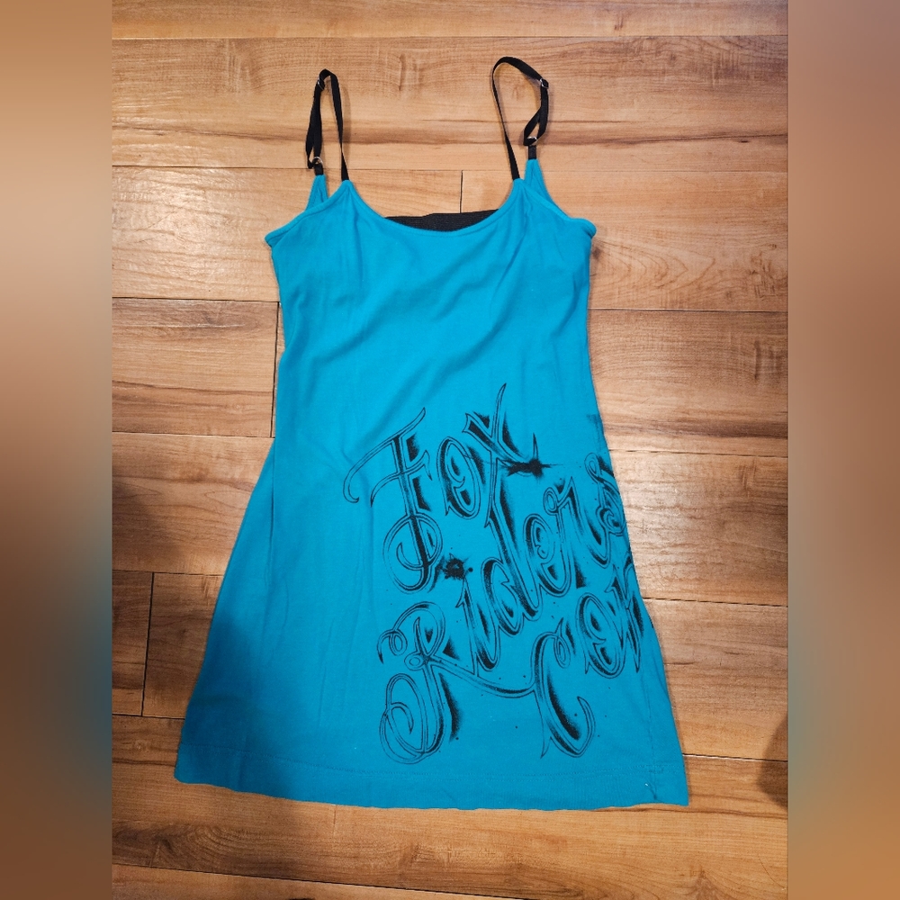 FOX Tank Top, Teal in Sz. MED.